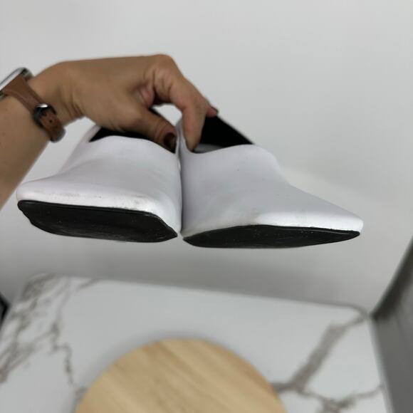 Jeffrey Campbell Women's Shoes Natalya Square Toe Pumps Size 10 White Minimalist - Picture 10 of 13